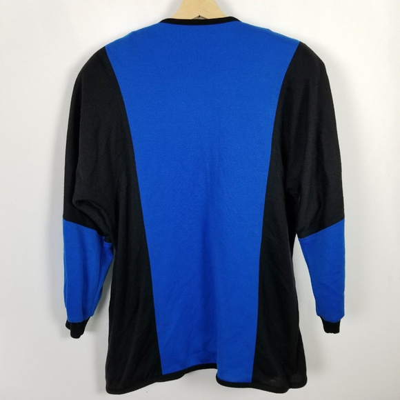 Rebecca Stessens Sweater Sz M VTG 80s Colorblock - Picture 4 of 4